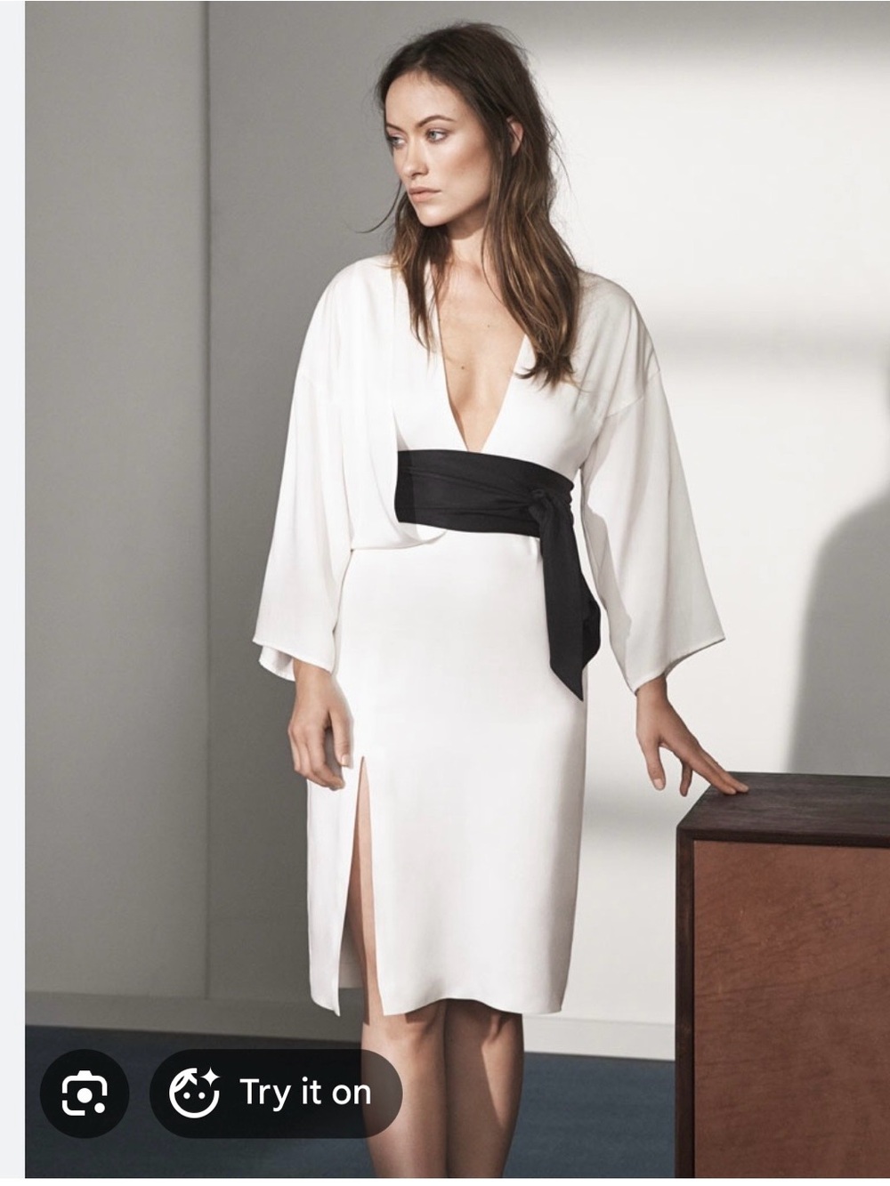 H&M Conscious Collection Deep V Dress